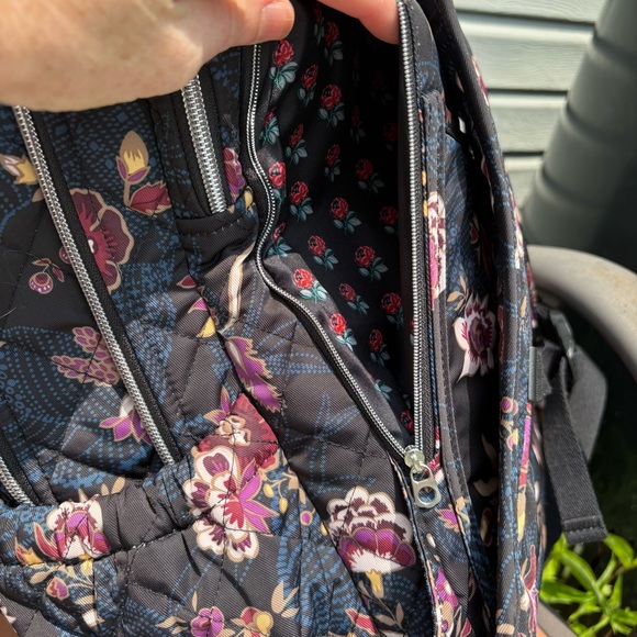 Vera Bradley Garden Dream XL Campus Backpack in Performance Twill - Picture 9 of 12